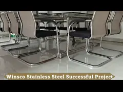 На открытом воздухе поручень Inox лестницы нержавеющей стали ограждает ранг 201 304 316 video