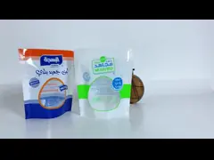 Moisture Proof Stand Up Plastic Packaging Bags With Window For Snack Dried Food Nuts Custom Logo video