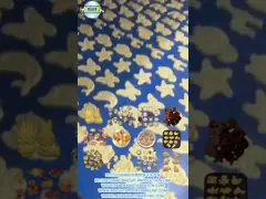 Линия обработки печенья с многообразной формой, машина для изготовления печенья, коммерческая линия производства печенья video