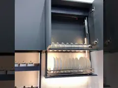 El elevador tira hacia abajo los accesorios modernos de la cocina de la cesta con suave - parada