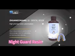 Lightweight Nightguard Resin Mouth Guards Comfortable White 1280-1490Mpa Breaking Elongation Rate