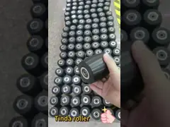 Тяжелые барабанные резиновые механические колеса износостойкие с преимуществом длительной службы video