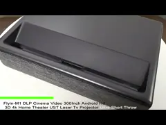 Flyin M1 5000 лумен DLP Лазерный проектор 3D 4K Android Ultra Short Throw Проектор домашнего кинотеатра 300 дюймового экрана портативный лазерный телевизор 1080p US