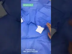 Стерильная мантия хирурга усилила мантии Sergical больницы хирургических мантий устранимые video