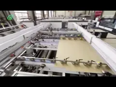 Hochgeschwindigkeits-Full-Automatic Double Piece Glueing Machine Standard und spezielle Wellkarton