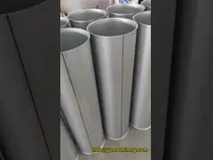 80mm - 300mm toz toplama borusu Galvanizli boru Flanged Sonu Düz Yuvarlak Kanal