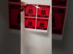 CMYK Digital Print Tech Product Identifying Stickers для идентификации продукта video