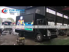 Foton Aumark Euro III Outdoor Mobile LED Advertising Billboard Truck with Performance Stage video