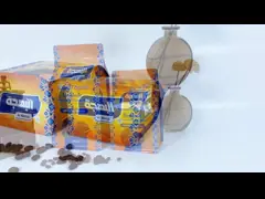 Алюминиевые напечатанные сумки кофе упаковывая с сумкой кофе Gusset стороны фасоли жаркого метки частного назначения клапана и застежка-молнии упаковывая video