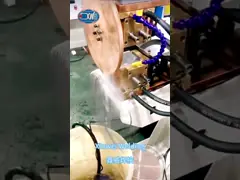 Сварщик шва сварочного аппарата шва воздушного давления вертикальный круговой продольный video