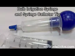 Шприц шприца полива шарика CE не токсический не пирогеновый устранимый стерильный video