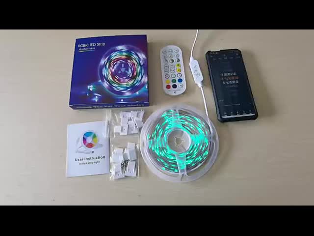 USB LED Strip Lights Intelligent Remote Bluetooth Music 5050 Light Strip Set