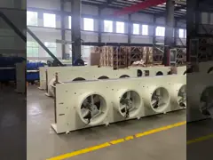 Холодный комнатный воздушно-охлаждаемый испаритель, холодильный испаритель 60 Гц video