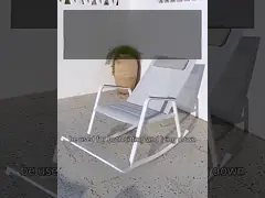 Aluminum Outdoor Rocking Chair Mould Proof For Patio Terrece Beach