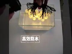 Lumières LED solaires amusantes de camping à cordes extérieures imperméables à l'eau Cour atmosphère lumière