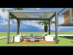 Легко собрать автоматическую алюминиевую перголу для двора video