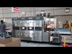 Высокоскоростной рифленый принтер Slotter машины коробки роторное умирает машина резца video