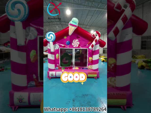 Commercial Grade Inflatable Bounce House Candy House Inflatable Jumping Castle