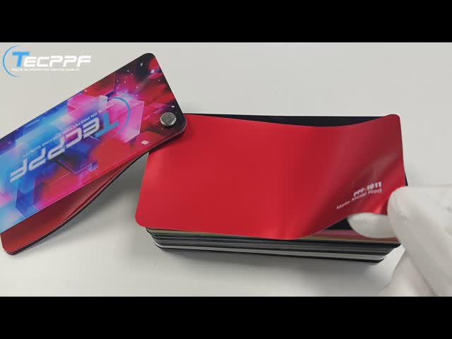 PPF-1011 マットメタル 赤色 8ミリ 変色塗料保護フィルム