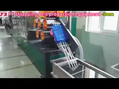 Otomatis Plastik PP Strapping Packing Belt Membuat Mesin Kontrol PLC Kinerja Tinggi Plastik PP Strapping Packing PLC