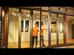 Портативные складные двери звукоизоляционные алюминиевые окна с низкой ценой video