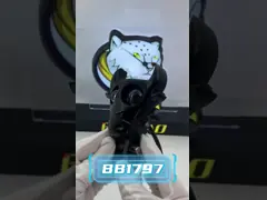 Черный Булл Рог Мультфильм Белый Желтый Мотоциклет Прожектор Светодиодные лампы Аксессуары video