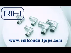 Электрические провода EMT фитинги Цинк Свертка EMT Внутри 90-градусный угол тянуть локти с установленным винтом video