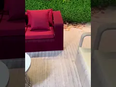 Exquisite Design Courtyard Garden Woven Rope Aluminum Sofa And Bench Chair Set