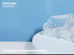 15ml 30ml Round Glass Empty Serum Dropper Bottles For Skincare Packaging