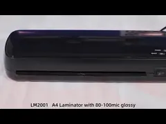 LM2001 Настраиваемый мини портативный ламинировщик формата А4 для бумаги для фотодокументов video