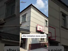 Декоративная искусственная каменная краска с матовой глянцевой отделкой и методом нанесения спрея video