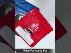 Запчасти для упаковки сорняков с золотым штампом и УФ-печатью video