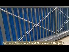 Лестница 201 304 Inox нержавеющей стали волосяного покрова дизайн 316 поручней современный video