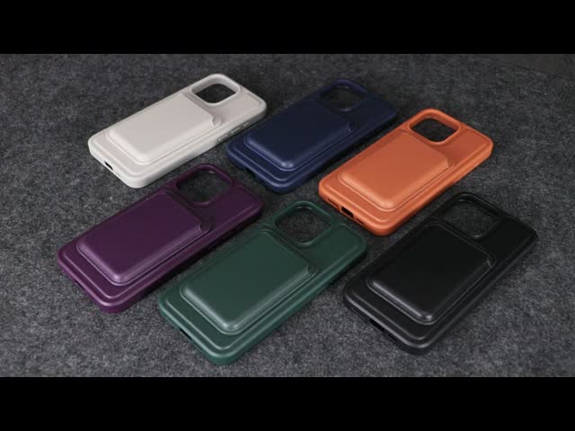 オーダーメイド レザー マグネットカードホルダー 財布 衝撃防止 iPhone Samsung