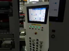 RAL9003 Slitting Rewinder Machine Production Speed Of  Straight Knife 350M Per Min