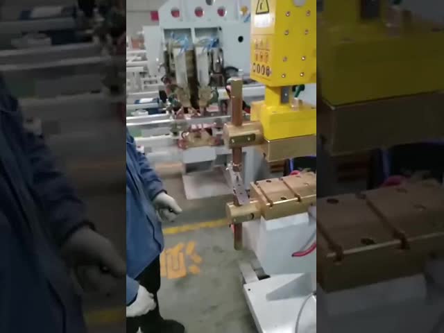 Nut Wire Mesh Ss Stationary Spot Welding Machine Ac Water Cooled For Sheet Metal video