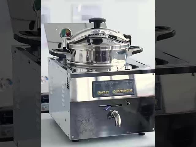 デジタルパネル 16L 3KW 220V/110V チキン エクスプレス カウンター トッププレッシャー フライヤー