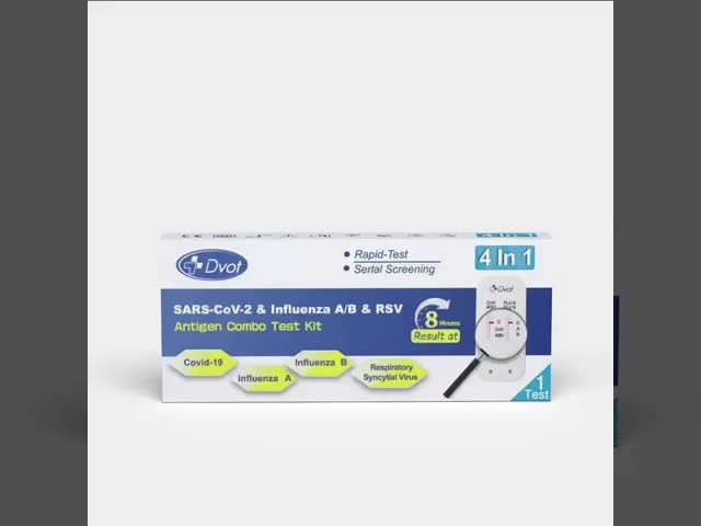 Одноразовый домашний антигенный тест 99% точности для последовательных результатов видео