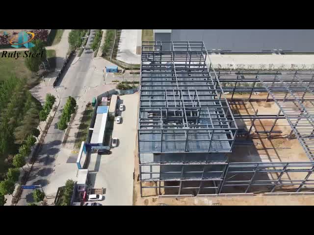 Economical Prefabricated Metal Warehouse Fast Constructionn Speed Rapid Installation Rate