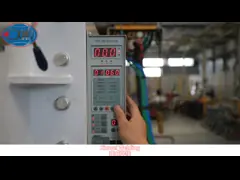 Полуавтоматическая машина для сварки длинных швов, 2500 Вт сопротивляющая сварка швов video