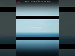 Простой современный садовый бассейн Тиковое дерево Алюминиевое кресло для отдыха Ложа для сна video