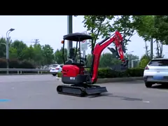 Импортный бренд двигатель 1800 кг мини гидравлический экскаватор с выдвижной дорожкой video