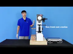 Электронный универсальный тестер твердости Лабораторное оборудование Роквелловская машина для испытания твердости video