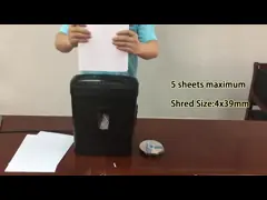 CD Credit Card 5 Sheets A4 Electric Paper Shredder Machine With 13L Waste Basket Bin CD220P