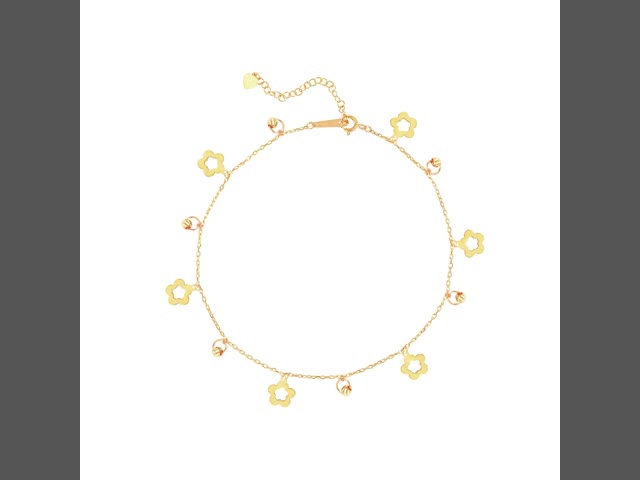 18K ゴールド 名前 足首 独自の個人化 声明 を 作成 ビデオ