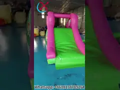 Impresión digital de diapositivas inflables secas Diapositivas inflables pequeñas Elefante rosa para exteriores para interiores para niños