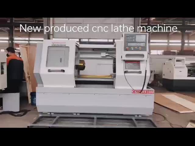 Máquina de torno CNC de tipo plano CK6150 Com motor de fuso de 7,5 kW
