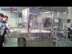 Сервотехнологически управляемая машина для наполнения с скоростью наполнения 25-40 бутылок/мин video