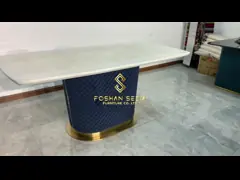 Мраморный прямоугольник высоты стола столика набор OEM ODM video