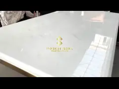 Премиальный столик из мрамора из нержавеющей стали для высококлассных обедов video